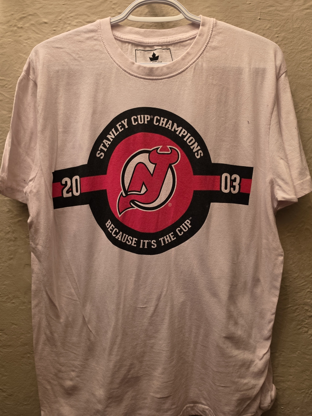 🔥3/15$ New Jersey Devils Y2K 2003 Stanley Cup Champions NHL Molson Canadian